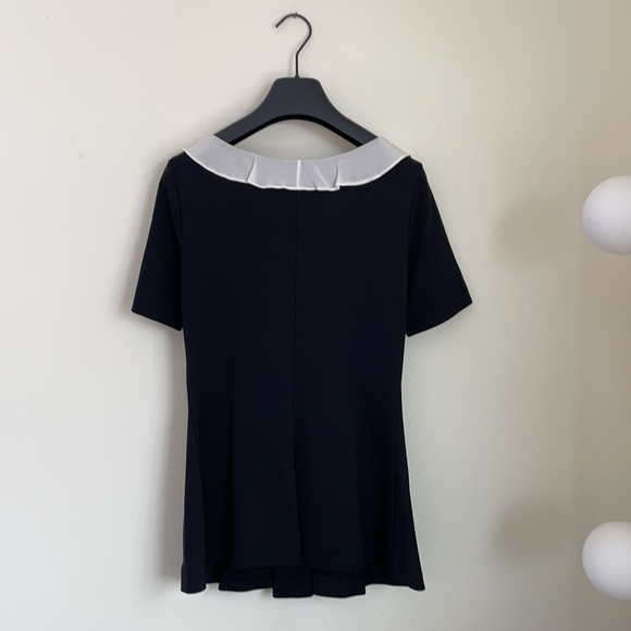 Moschino Vintage White Collar buttoned Waste Black Top - Picture 9 of 9